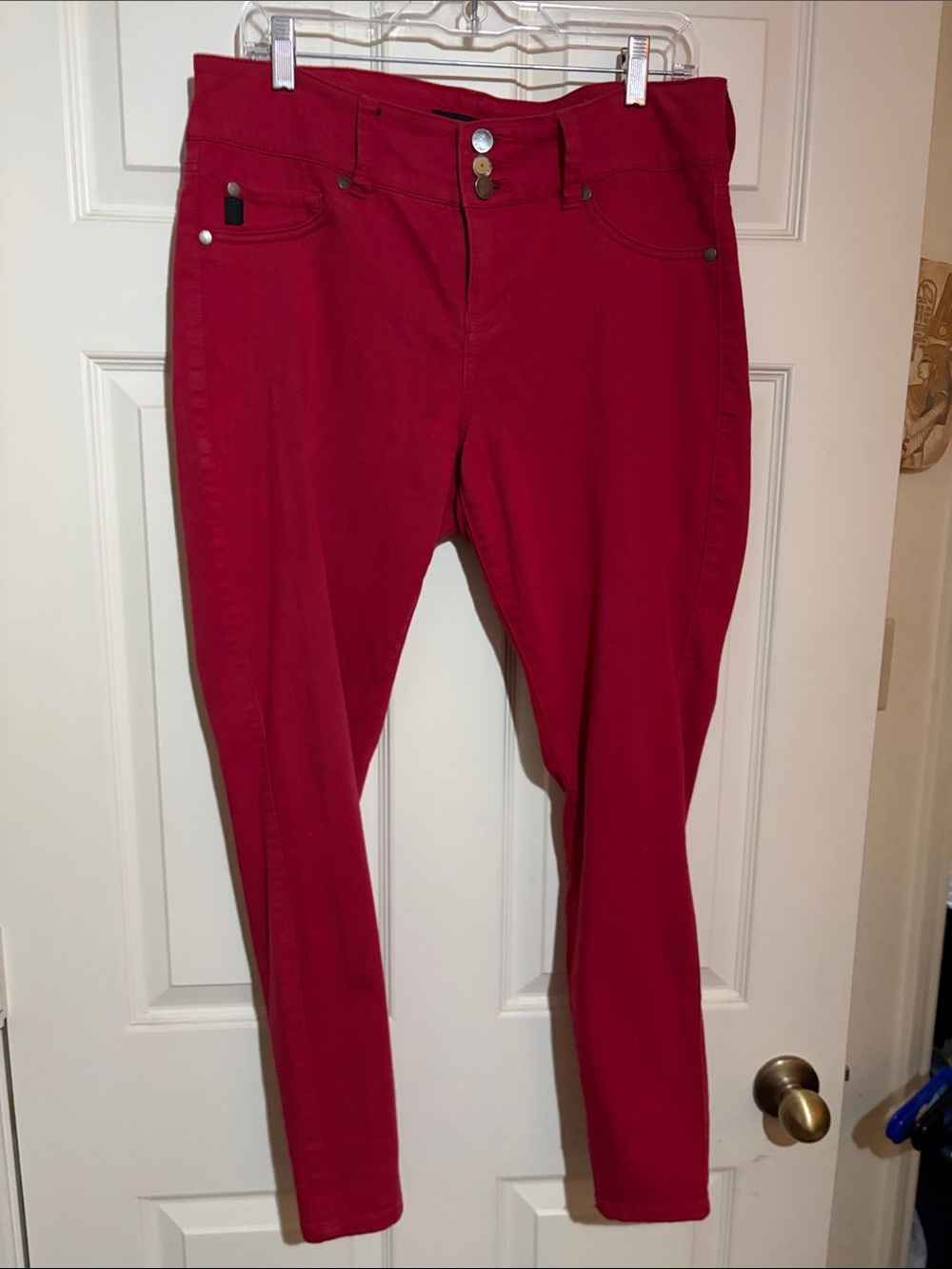Torid Red Skinny Stretch Jeans